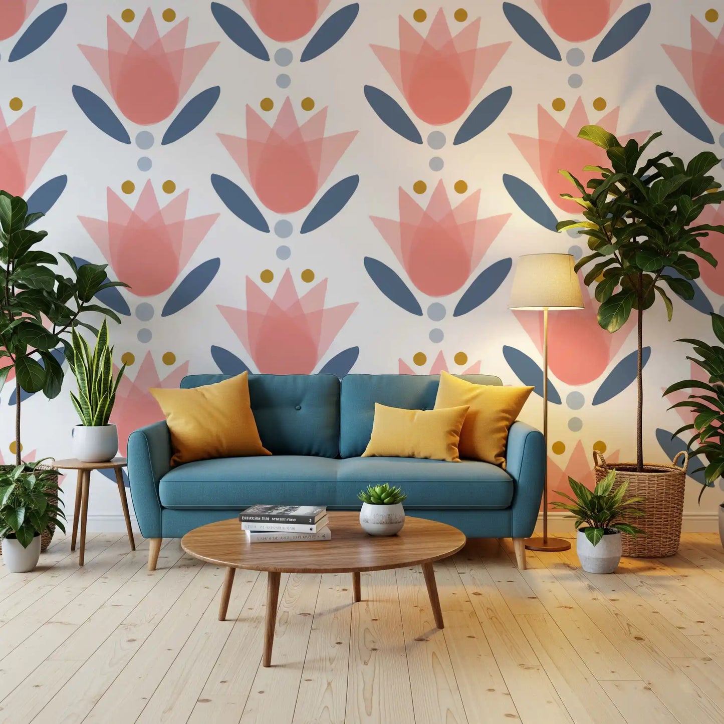 Soft Floral Serenity Wallpaper⁠
