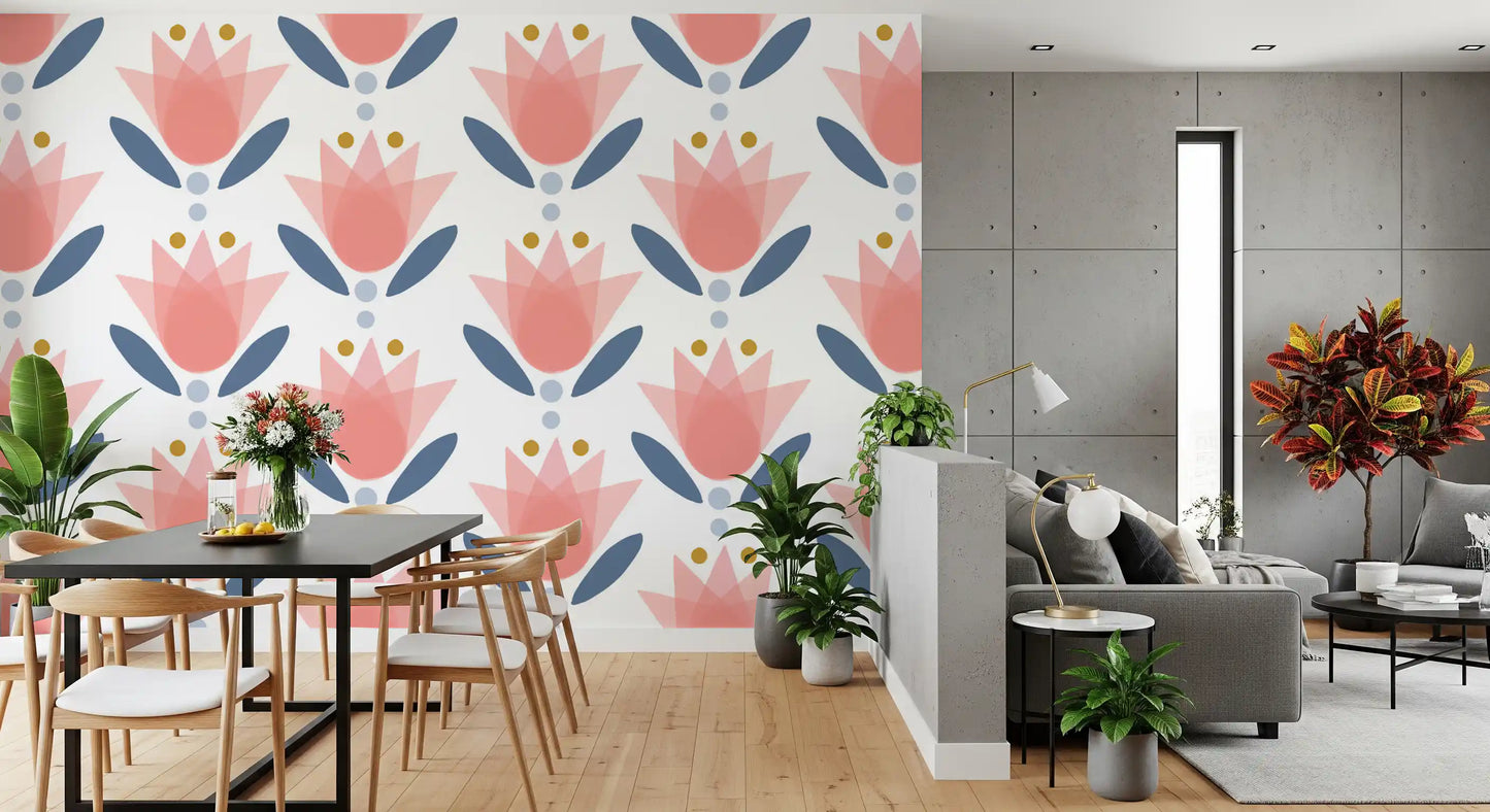 Soft Floral Serenity Wallpaper⁠