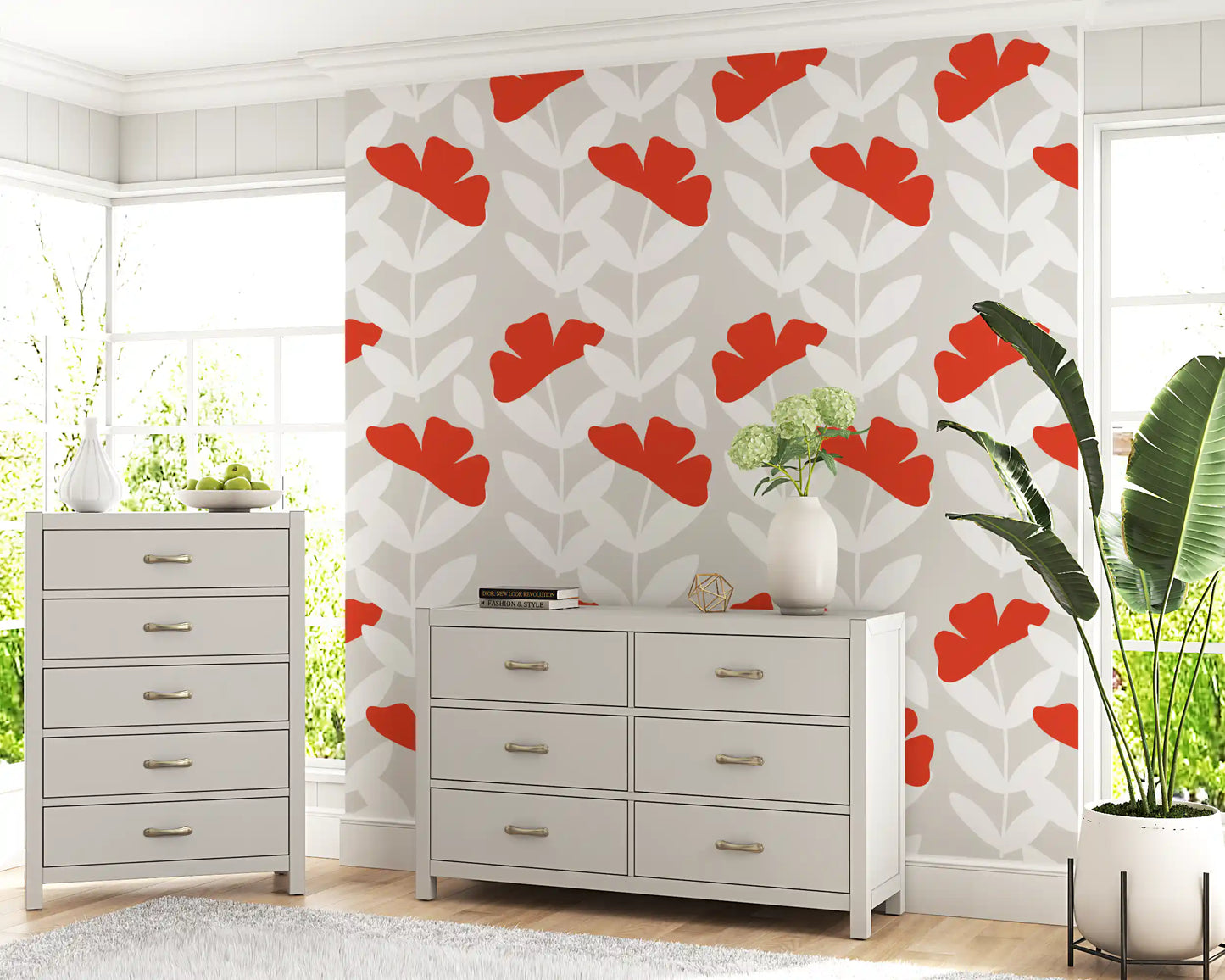Red Peony Wallpaper⁠