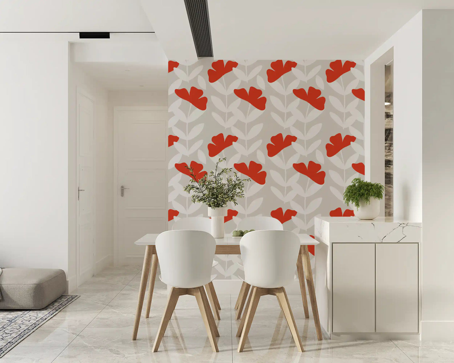 Red Peony Wallpaper⁠