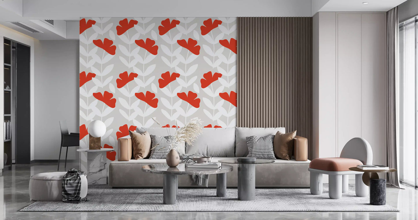 Red Peony Wallpaper⁠