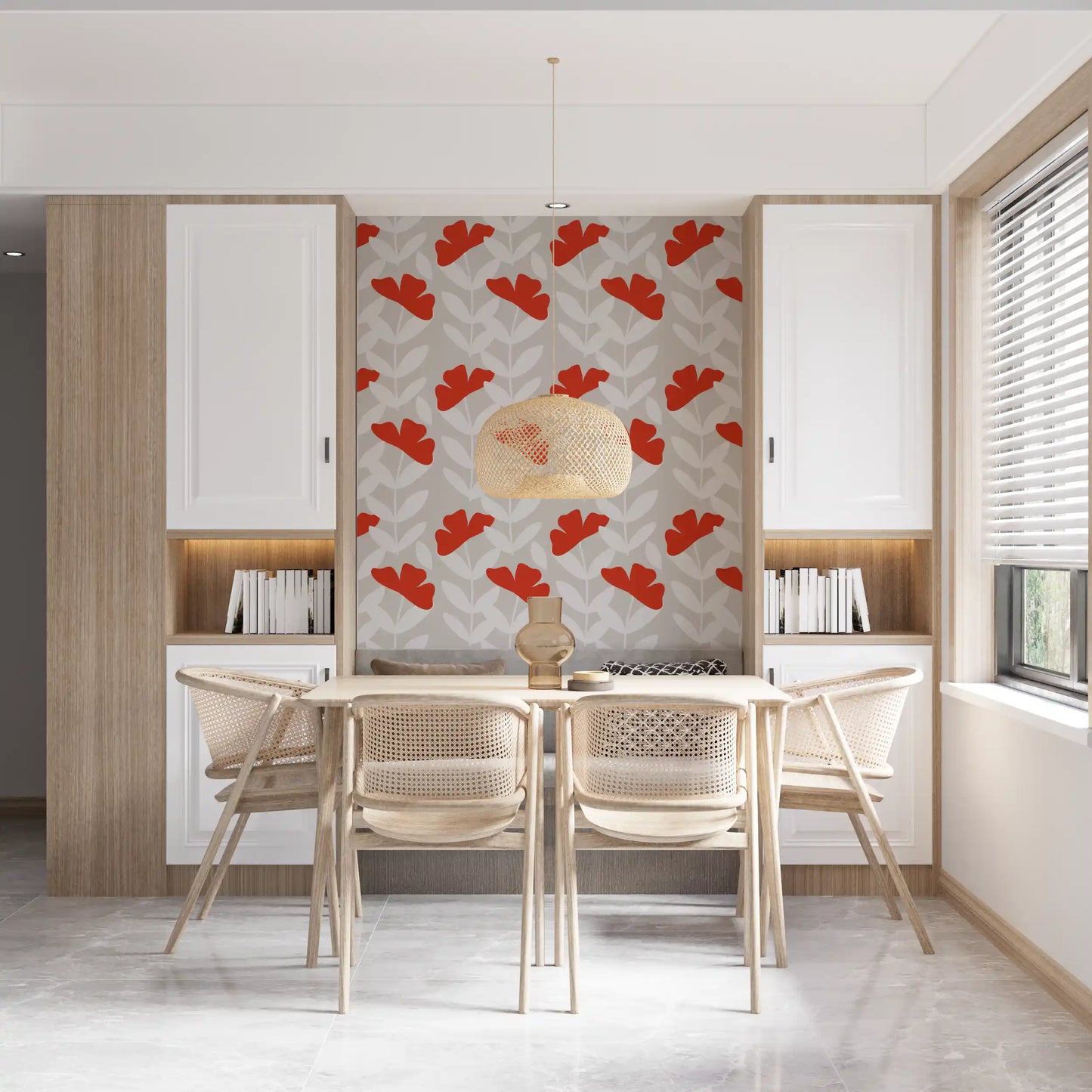 Red Peony Wallpaper⁠