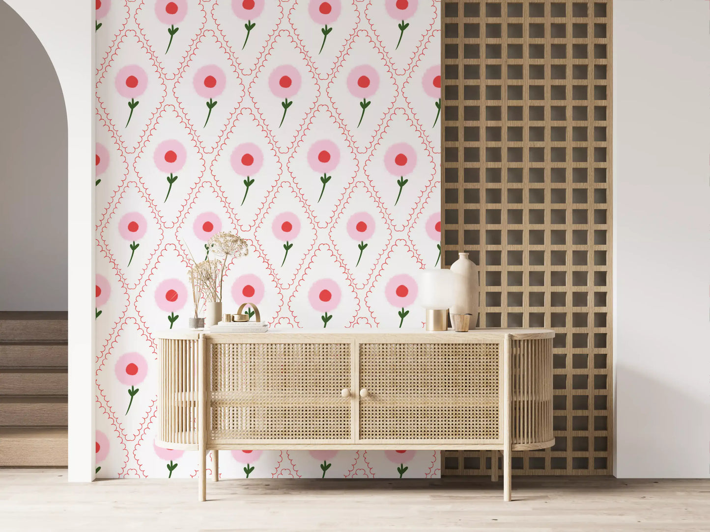 Cottage Roses Wallpaper⁠