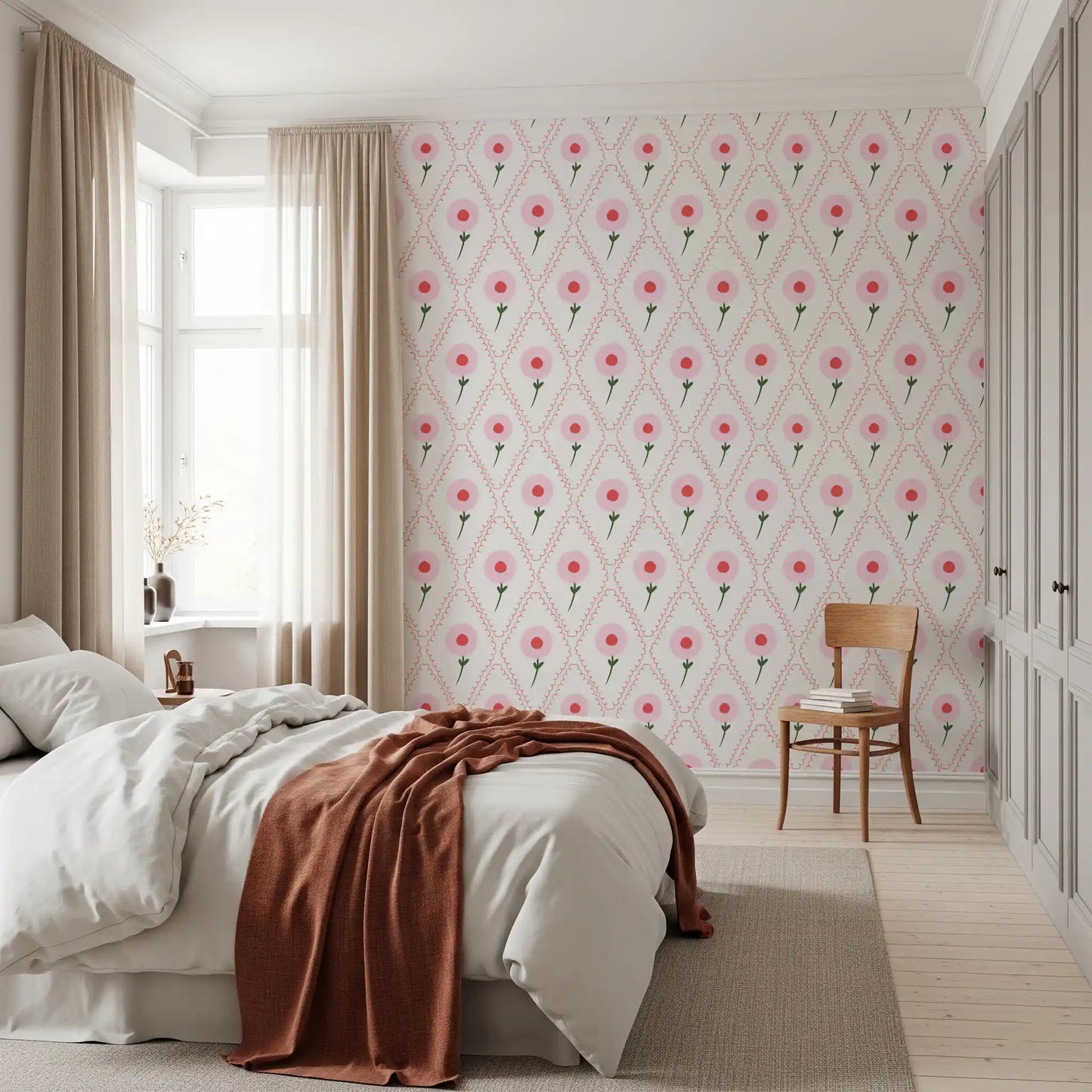 Cottage Roses Wallpaper⁠