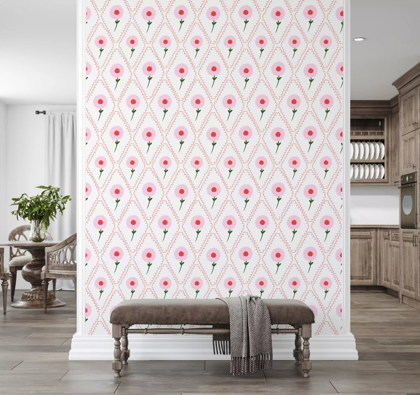 Cottage Roses Wallpaper⁠