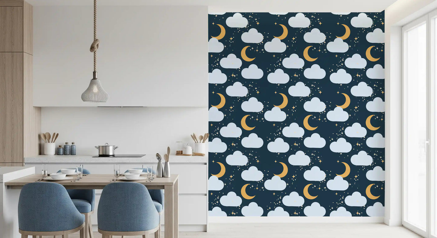 Celestial Dreams Night Sky Wallpaper⁠