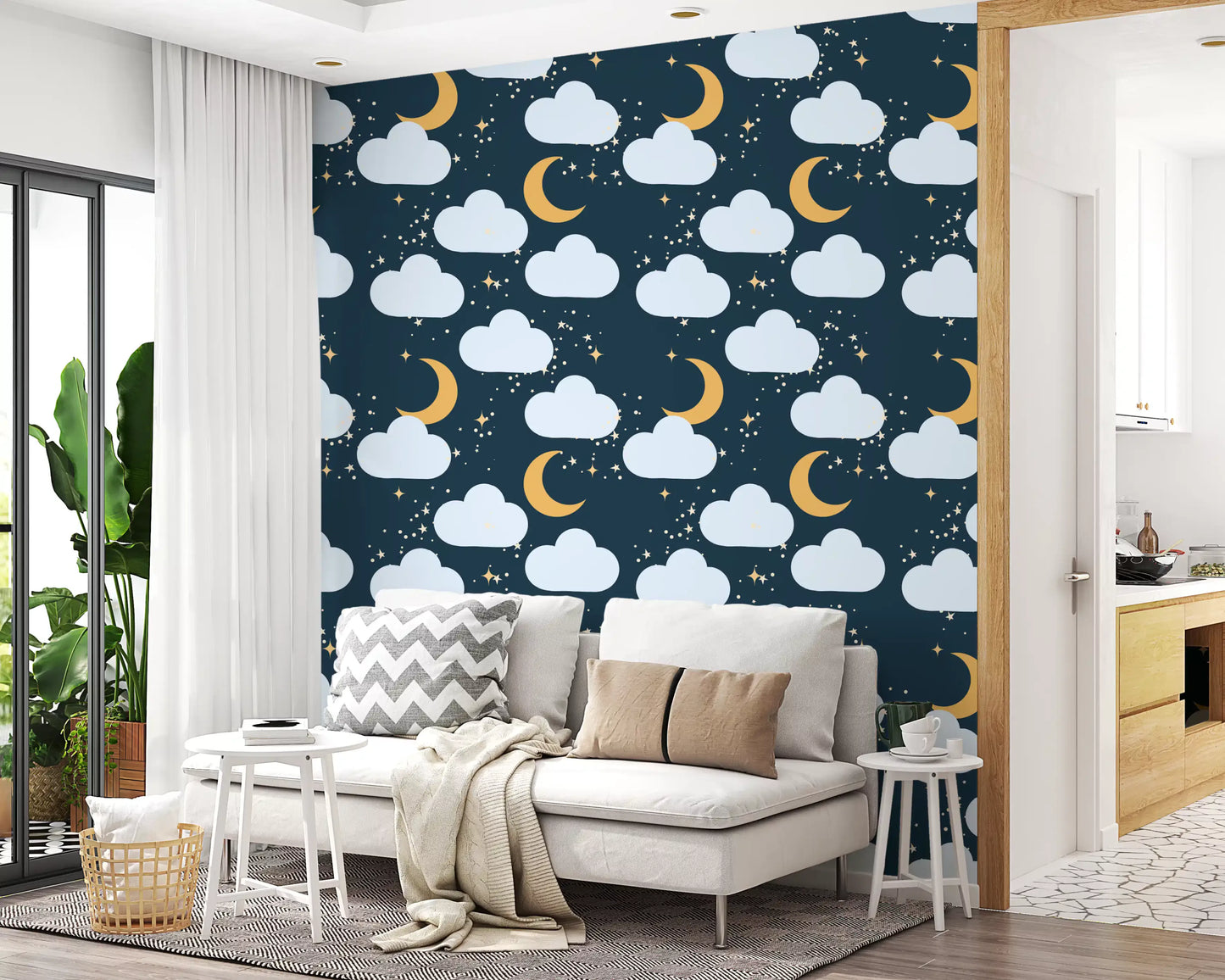 Celestial Dreams Night Sky Wallpaper⁠