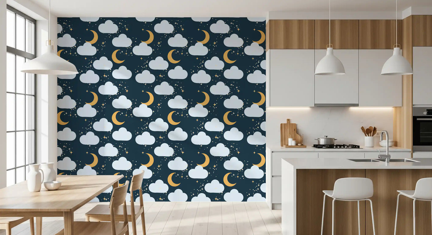Celestial Dreams Night Sky Wallpaper⁠