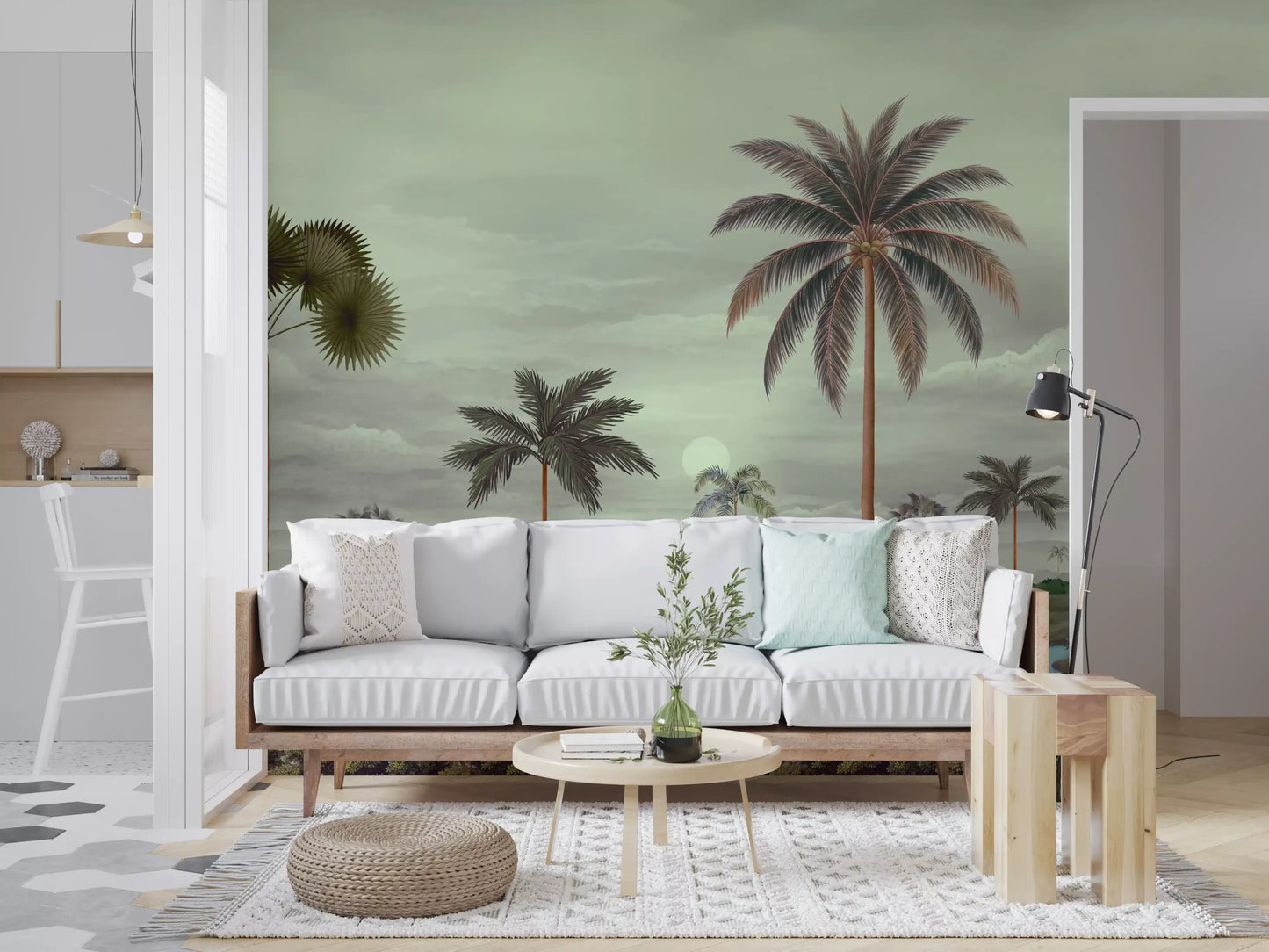 Tropical Serenity Riverbanks Wall Mural