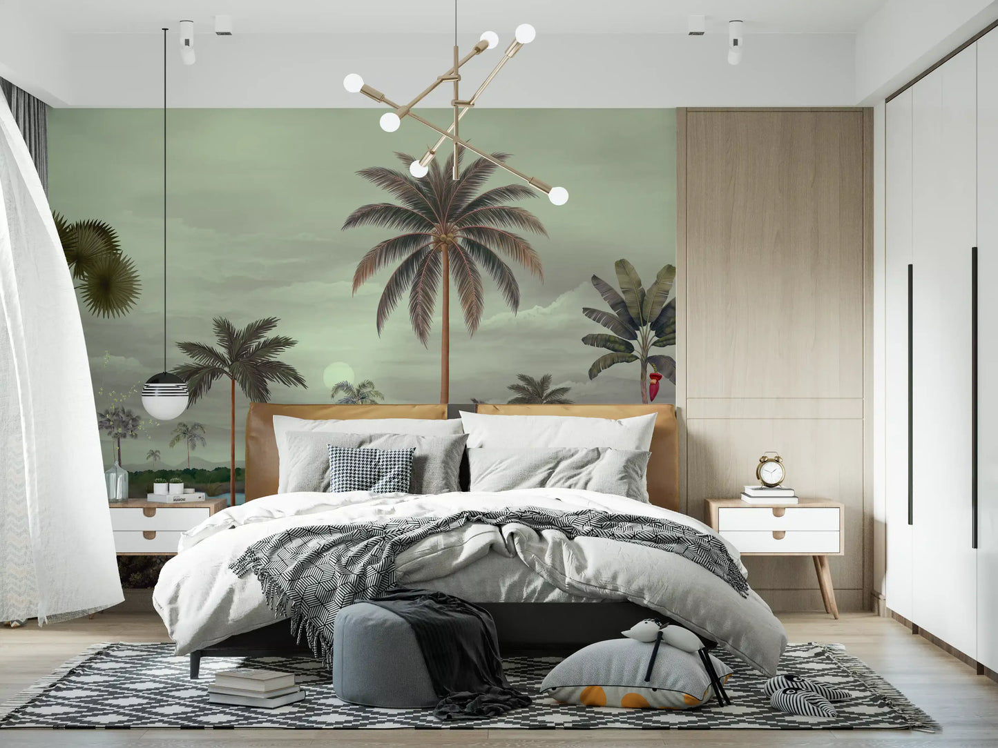 Tropical Serenity Riverbanks Wall Mural