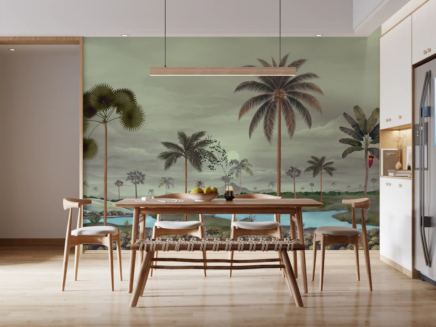 Tropical Serenity Riverbanks Wall Mural