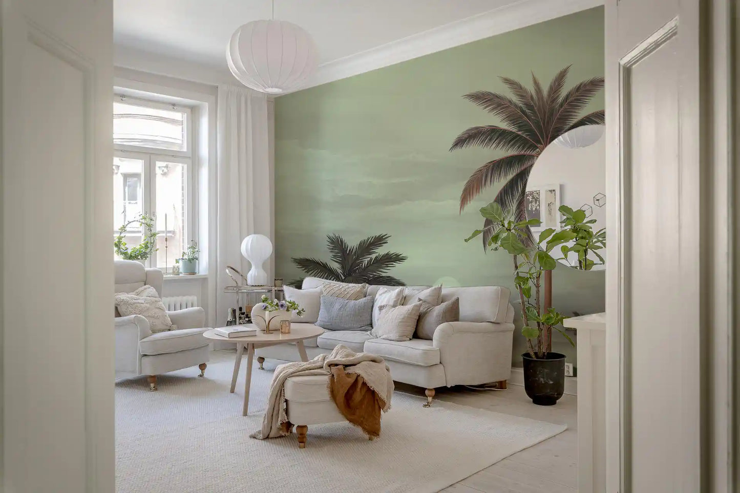Tropical Serenity Riverbanks Wall Mural