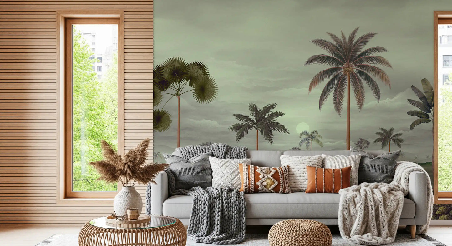 Tropical Serenity Riverbanks Wall Mural