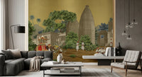 Heritage Palace Procession Mural Wall Mural for living room feature interior.