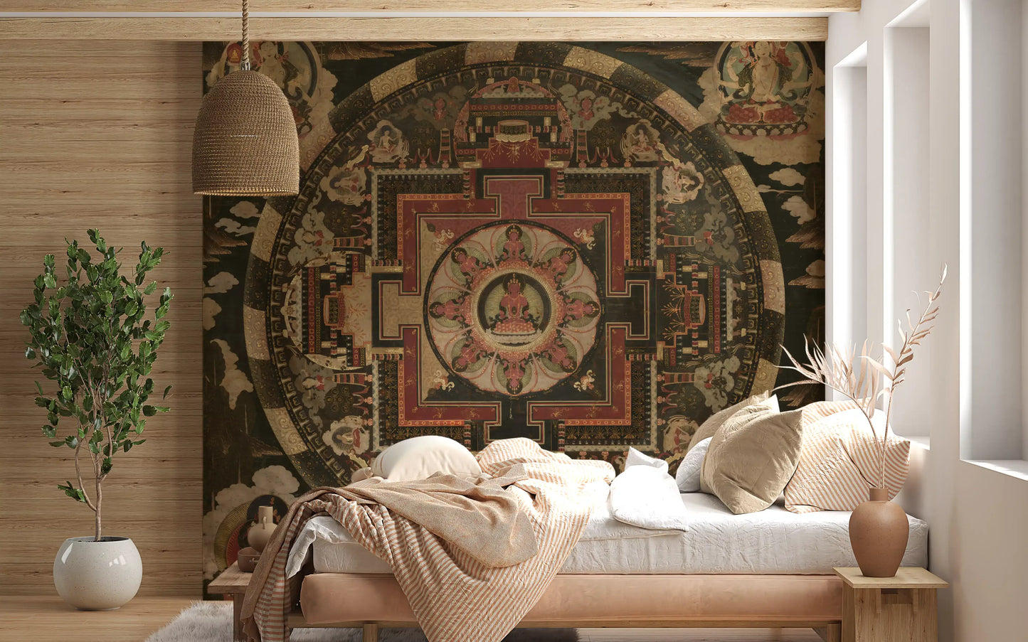 Sacred Mandala Tapestry Wall Mural