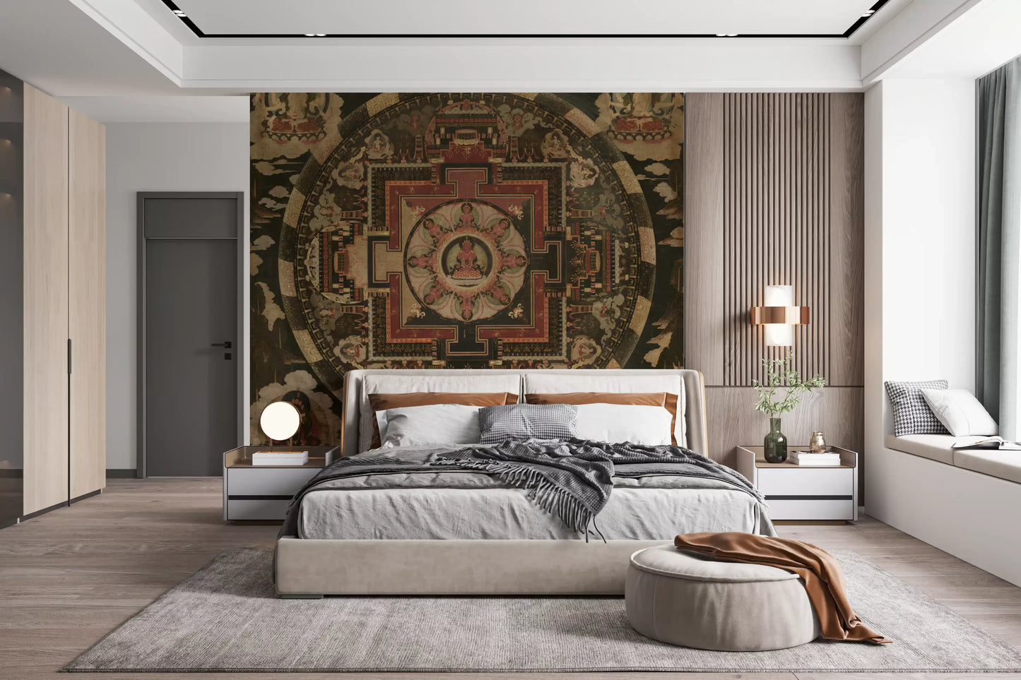 Sacred Mandala Tapestry Wall Mural