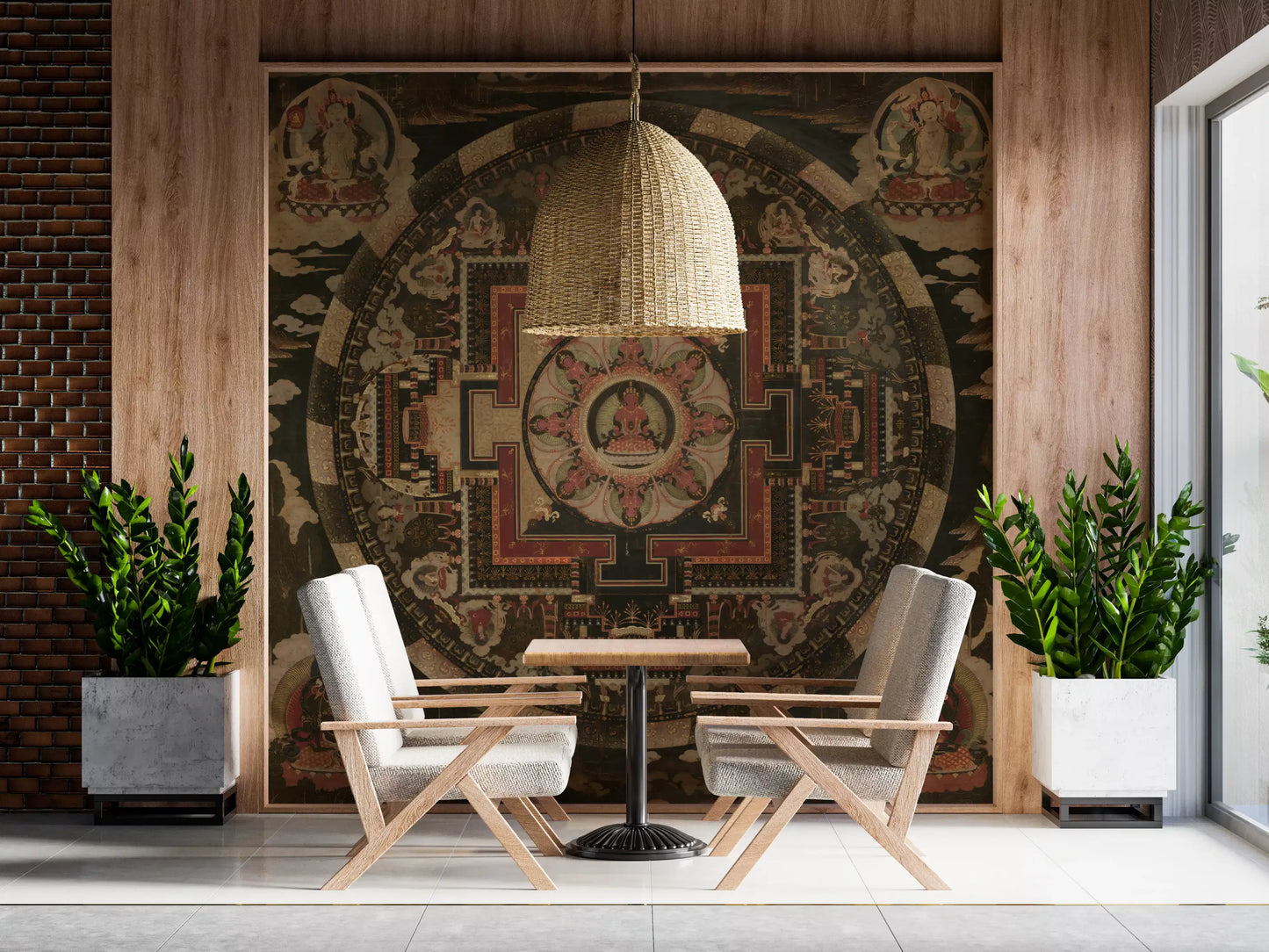 Sacred Mandala Tapestry Wall Mural