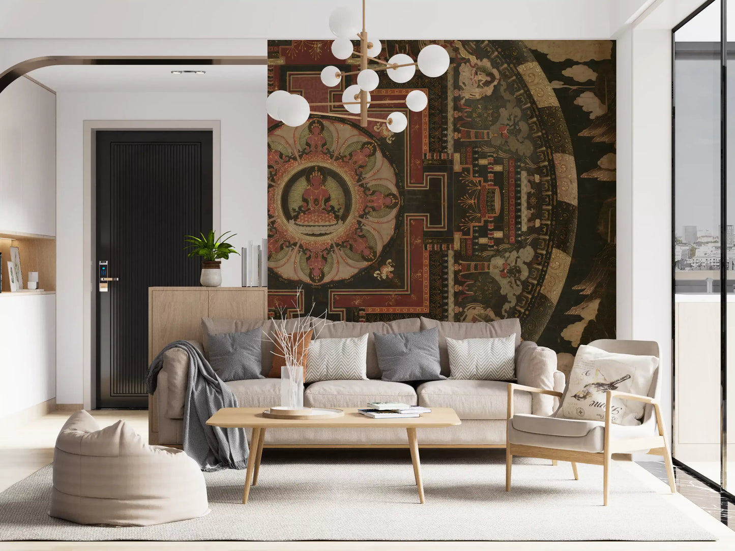 Sacred Mandala Tapestry Wall Mural