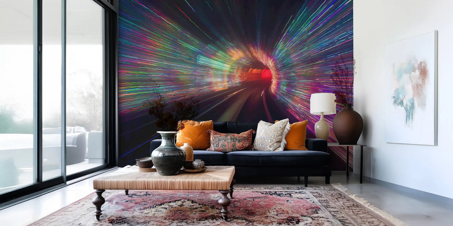 Warp Speed Lights Wall Mural