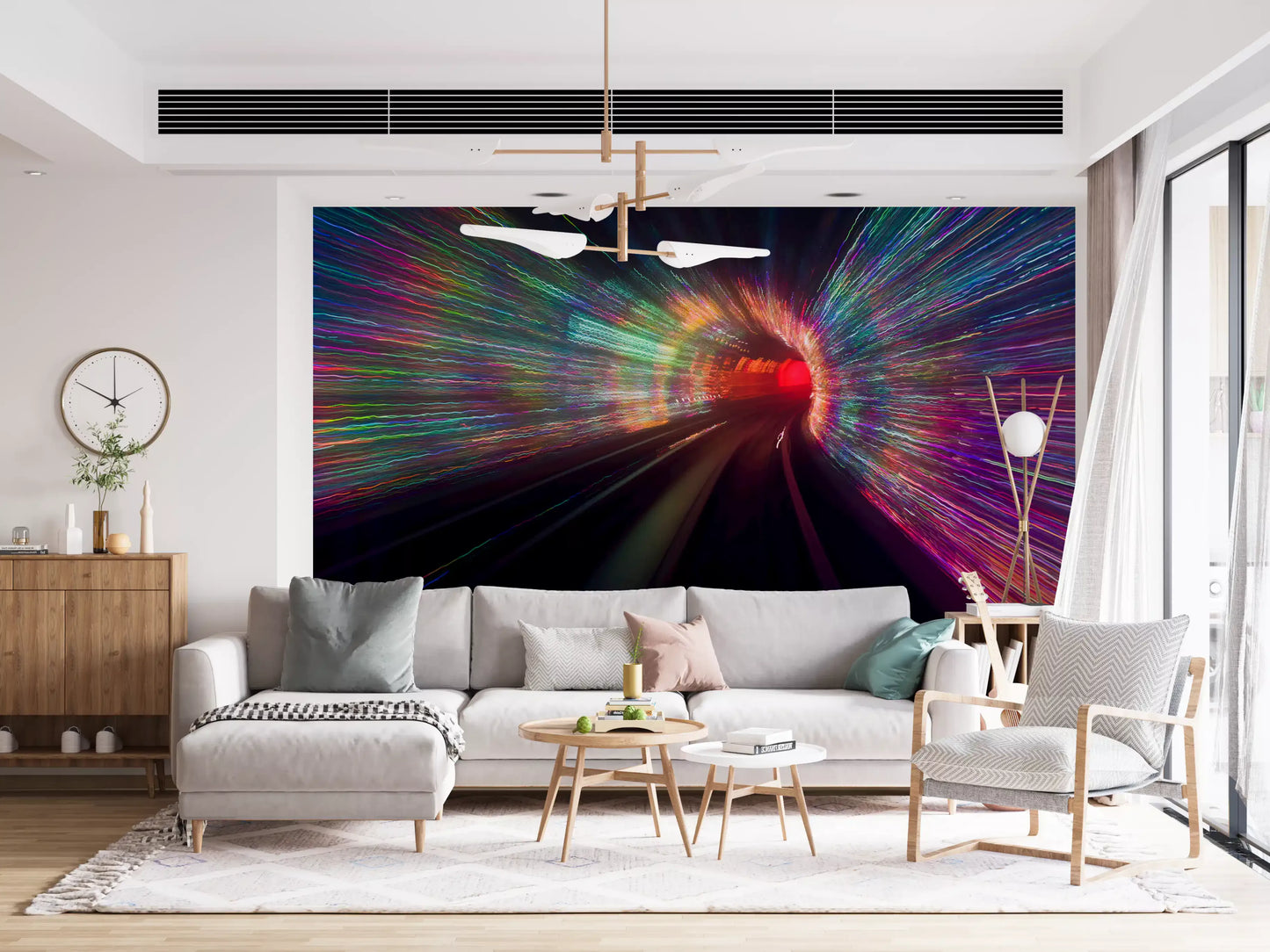 Warp Speed Lights Wall Mural