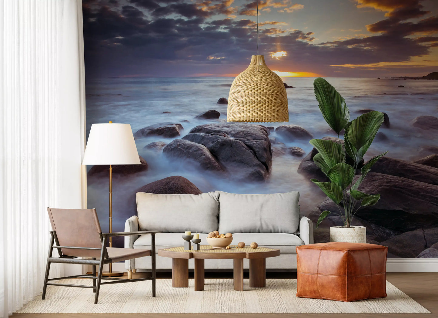 Lofoten's Rocky Coastal Splendor Wall Mural