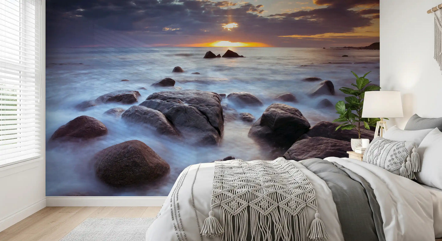 Lofoten's Rocky Coastal Splendor Wall Mural