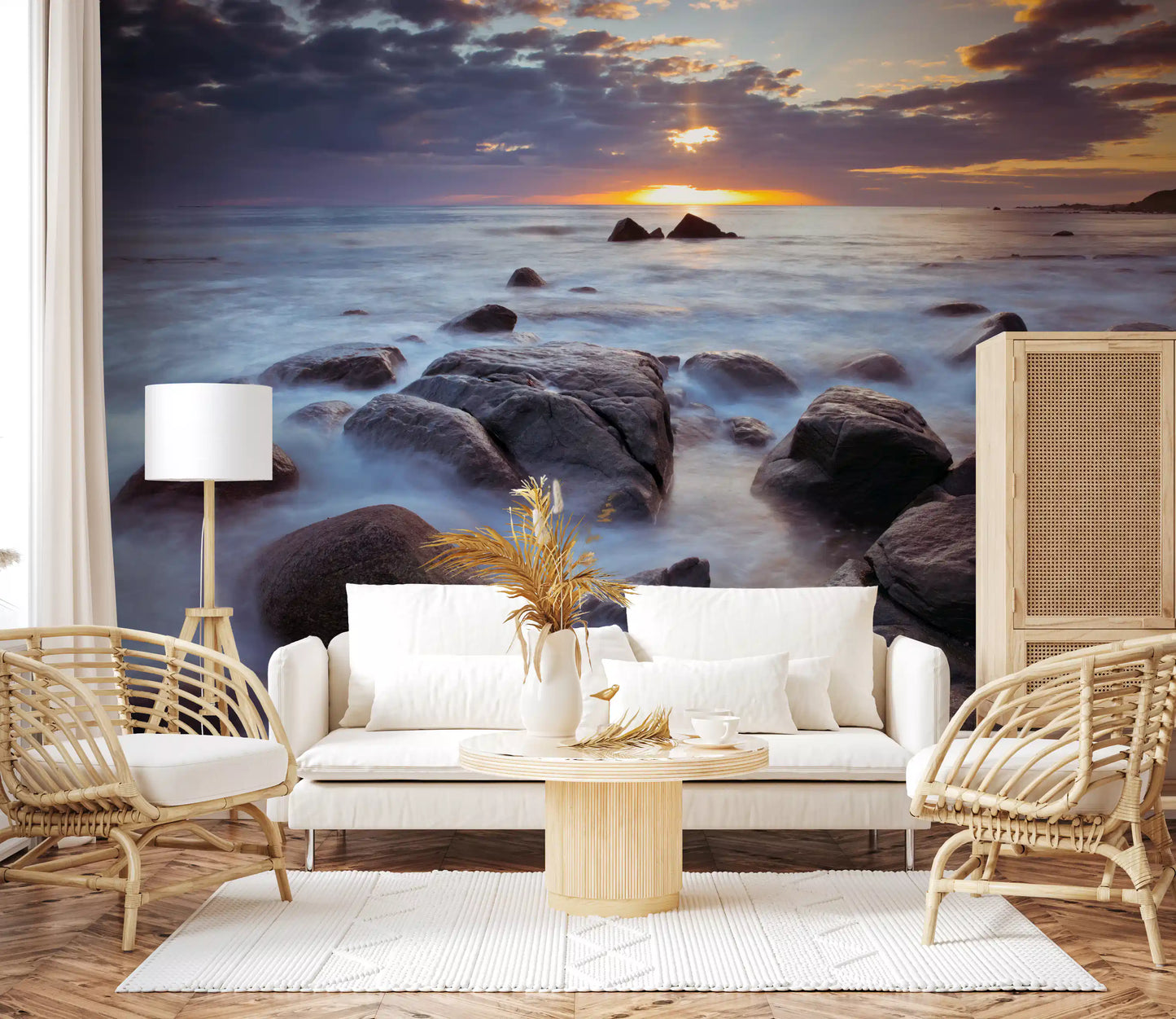 Lofoten's Rocky Coastal Splendor Wall Mural
