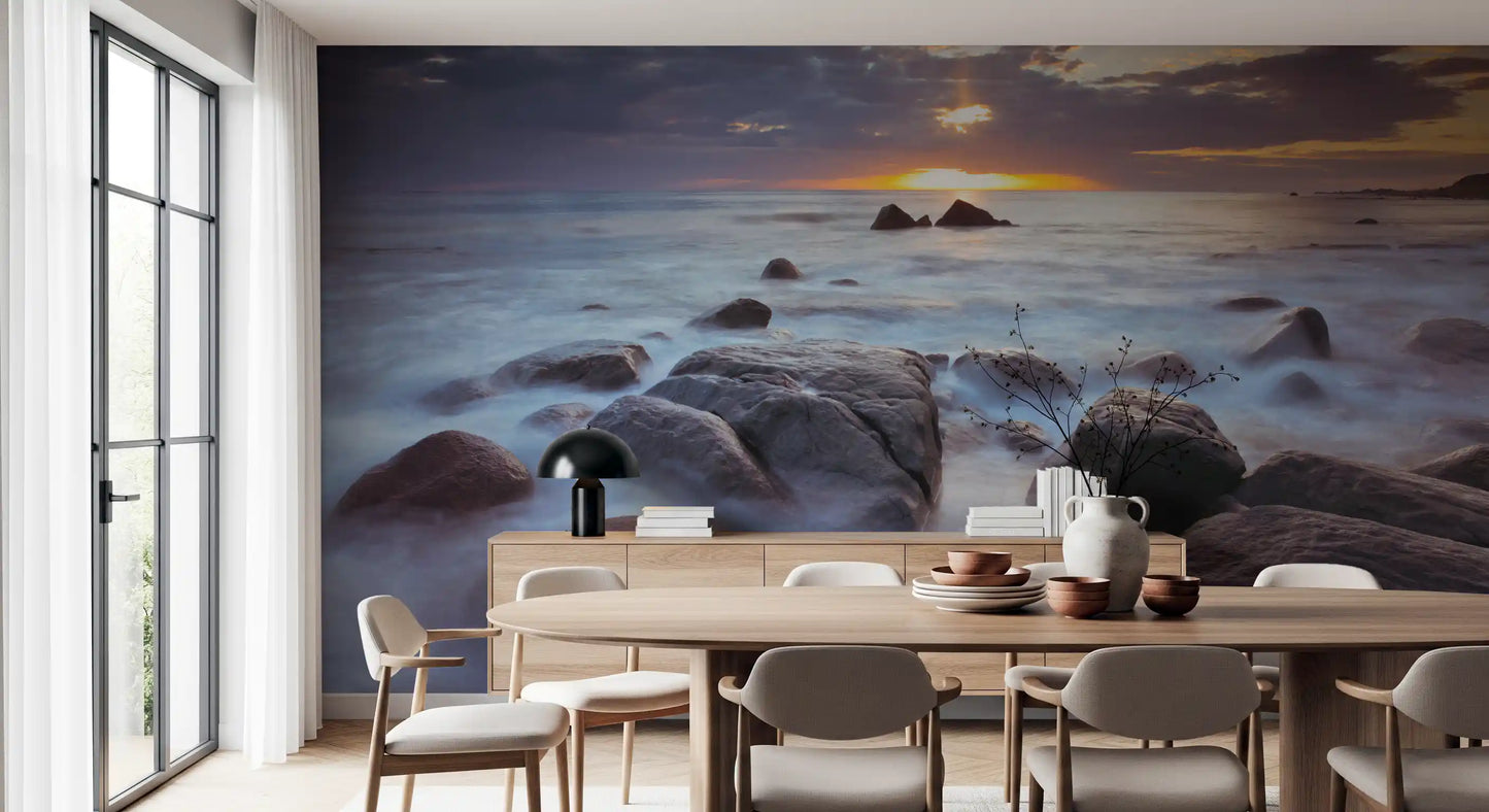 Lofoten's Rocky Coastal Splendor Wall Mural