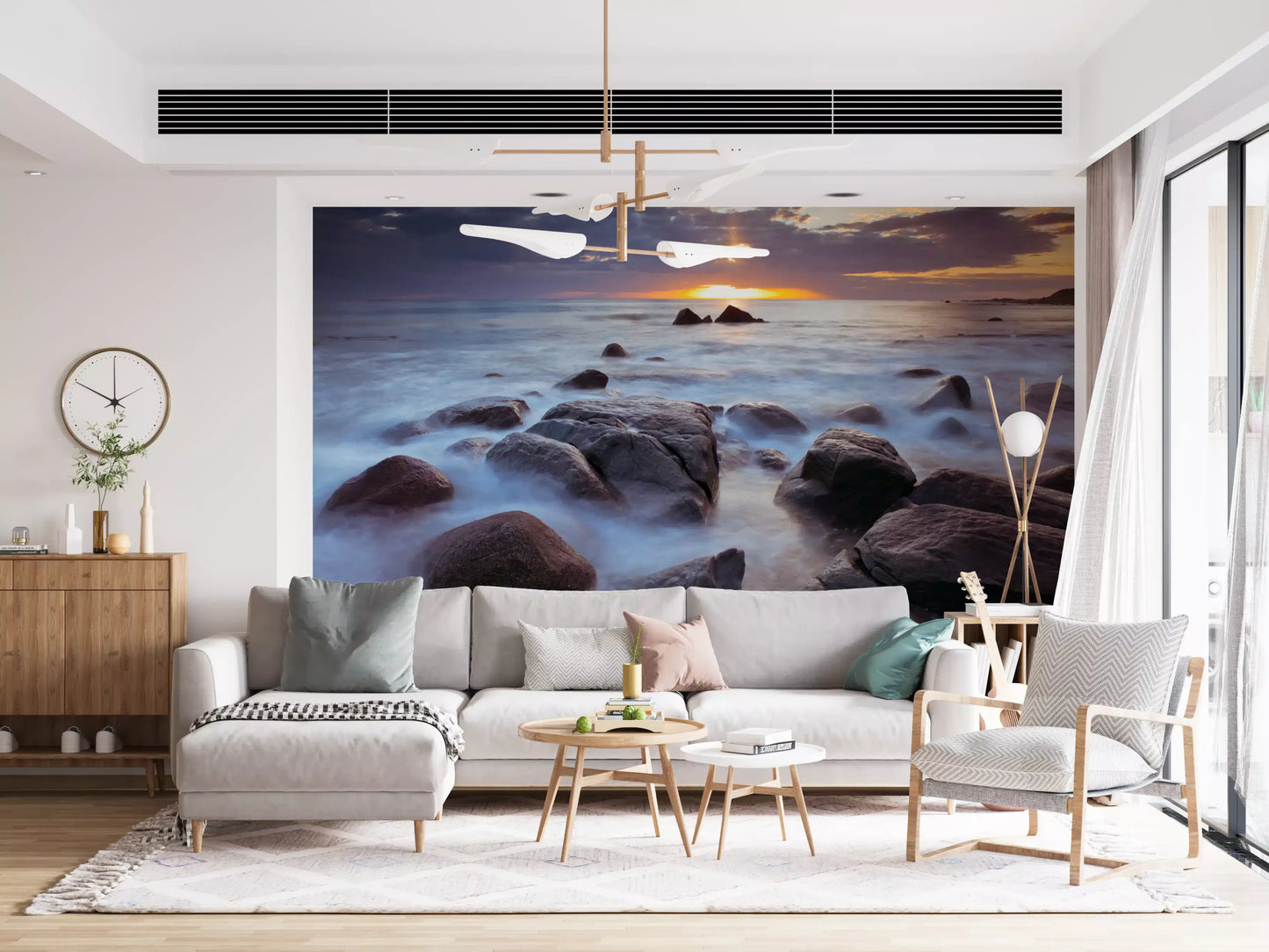 Lofoten's Rocky Coastal Splendor Wall Mural