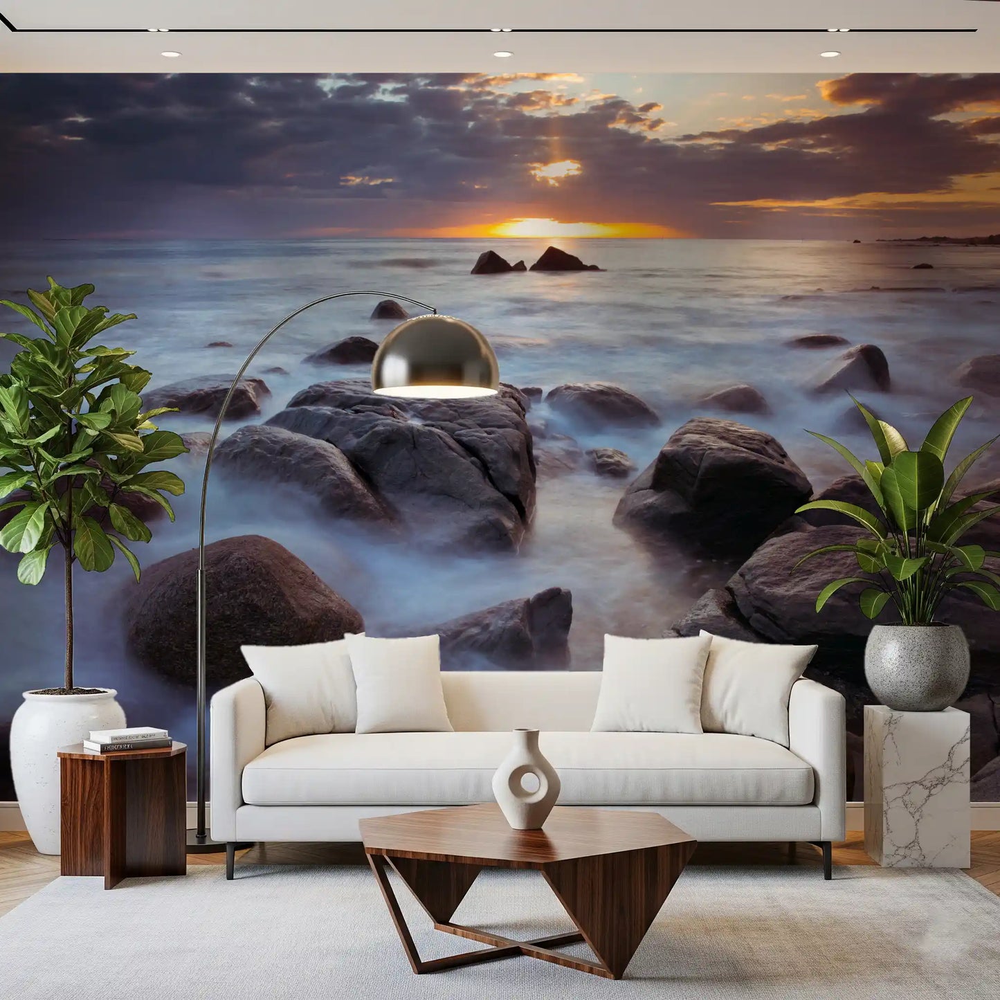 Lofoten's Rocky Coastal Splendor Wall Mural