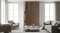 Timeless stone passage wall mural in a warm monochrome sepia palette.