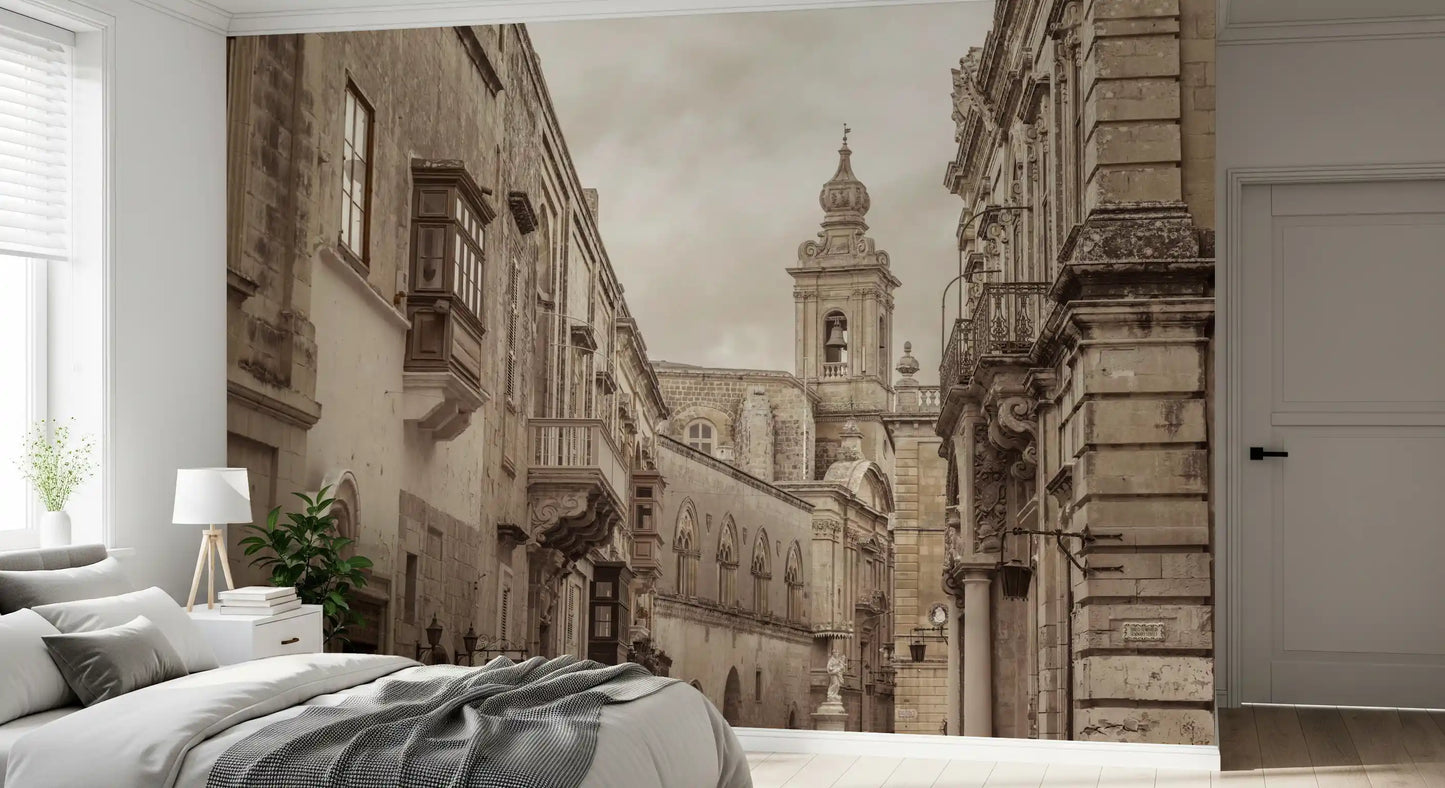 Mdina: Echoes of Stone and Spire Wall Mural