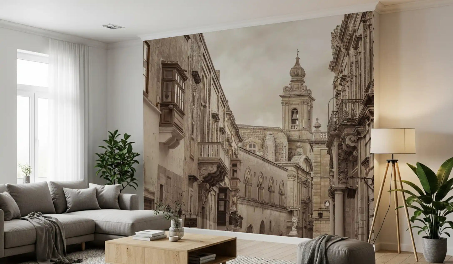 Mdina: Echoes of Stone and Spire Wall Mural