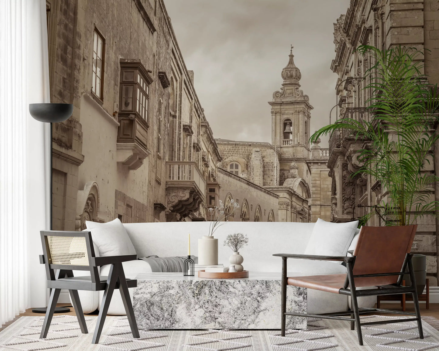 Mdina: Echoes of Stone and Spire Wall Mural