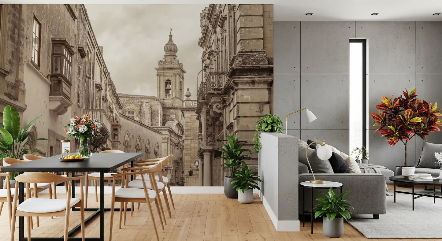 Mdina: Echoes of Stone and Spire Wall Mural