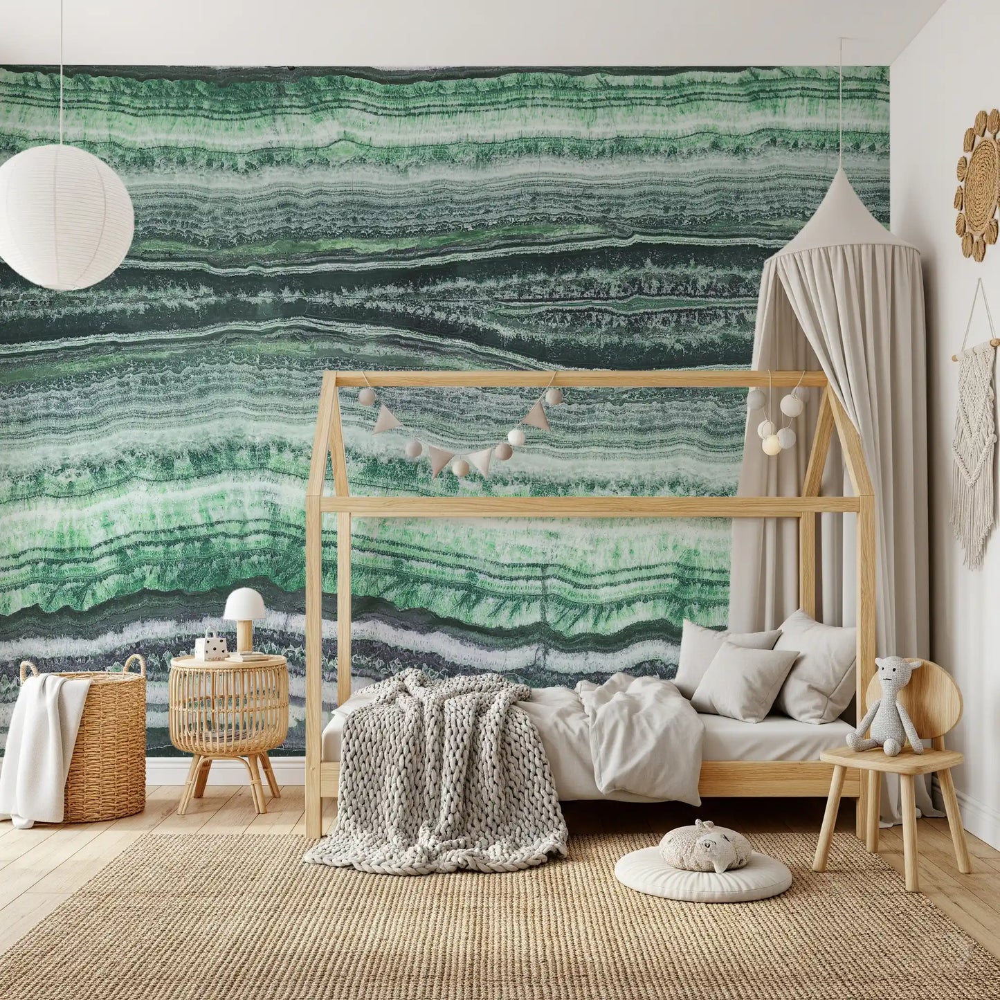 Jade Veins Wall Mural