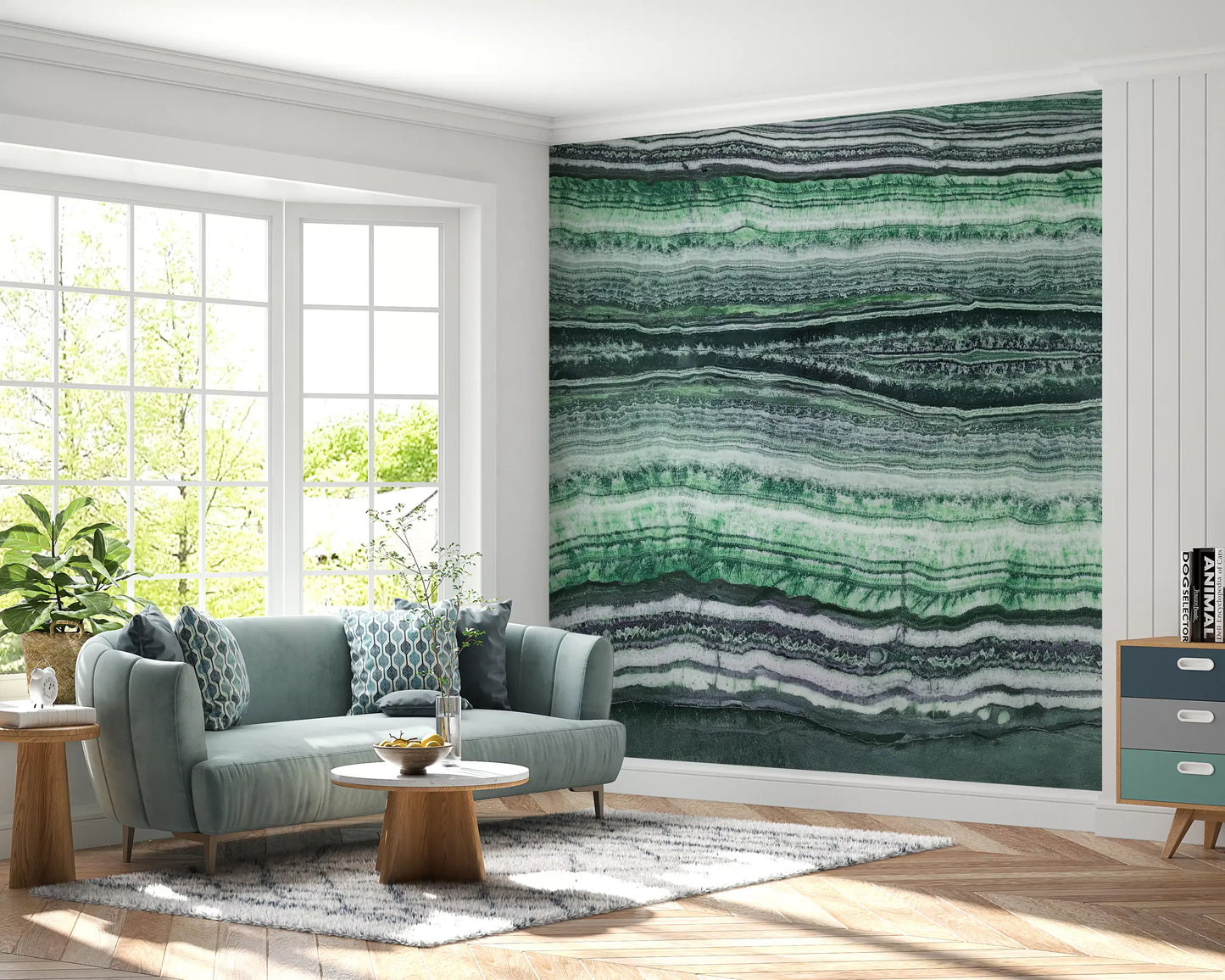 Jade Veins Wall Mural
