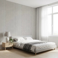 Vertical striped wallpaper with a soft hand-loomed weave appearance., GD10236