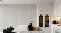 Textured grey wallpaper featuring a vertical linen weave pattern., GD10236