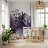 Arched lattice mural shown on a nursery feature wall in soft daylight., GD10248