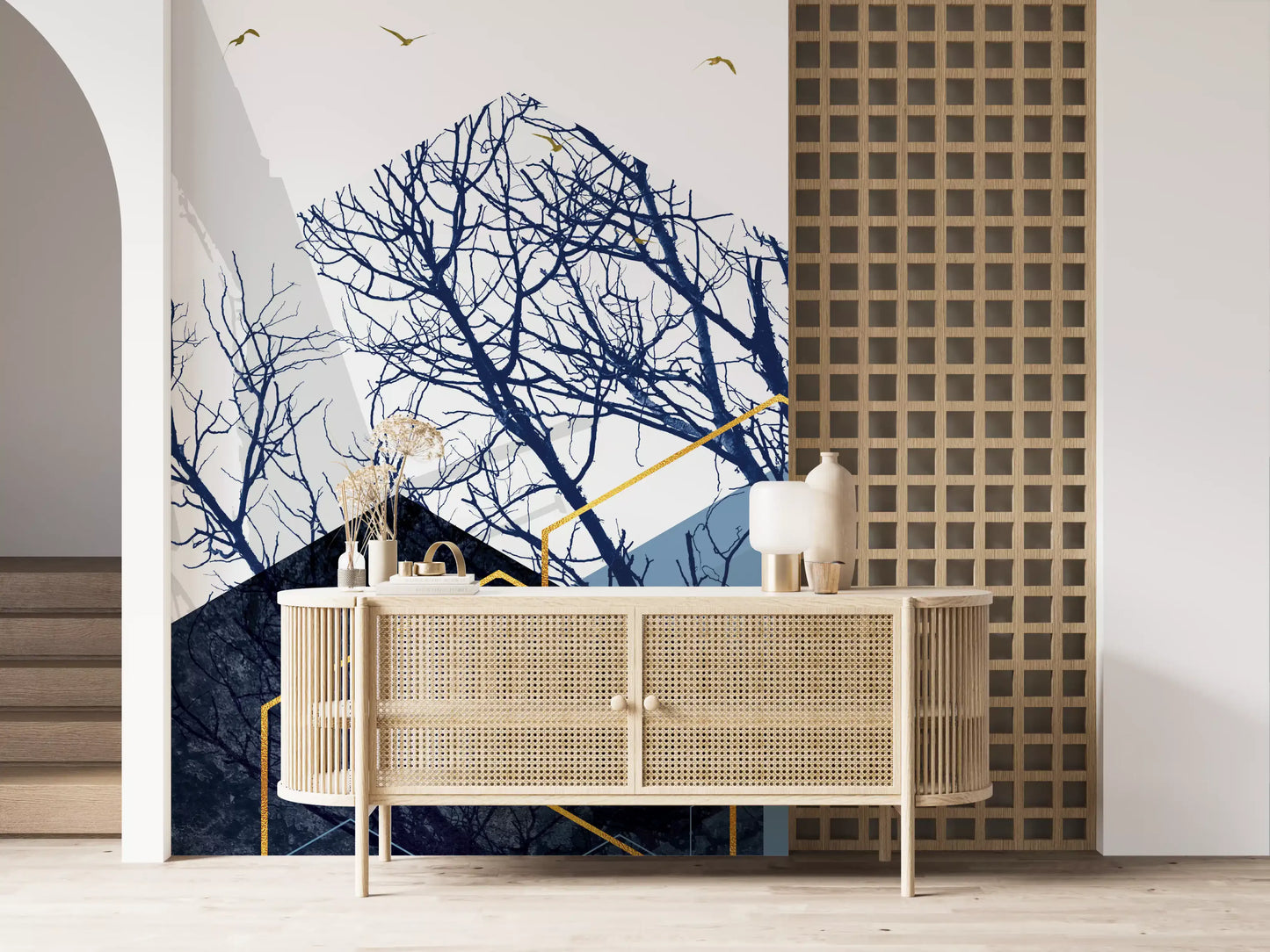 Azure Geometry 2 Wall Mural
