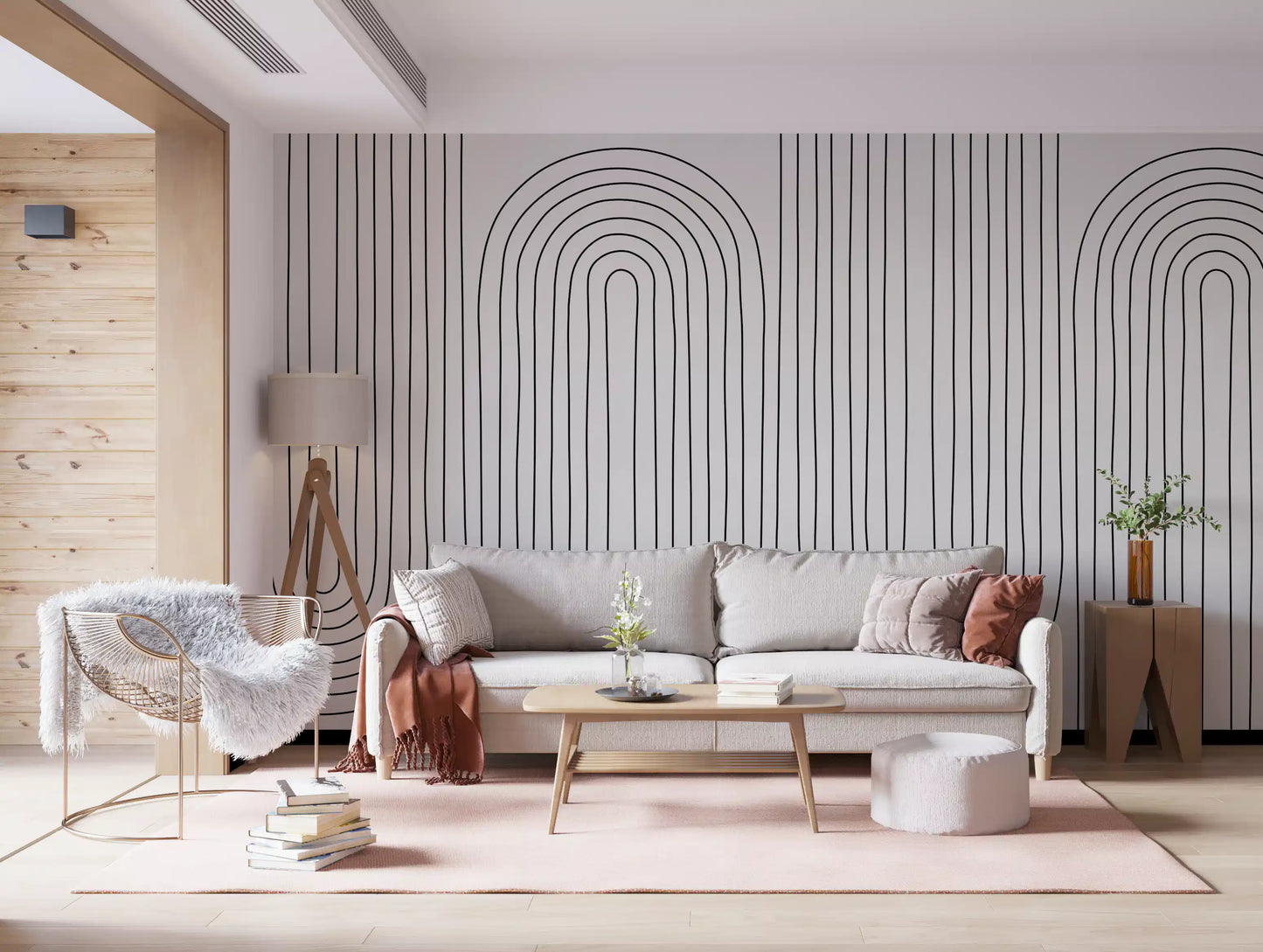 Subtle Arch Rhythm Wall Mural