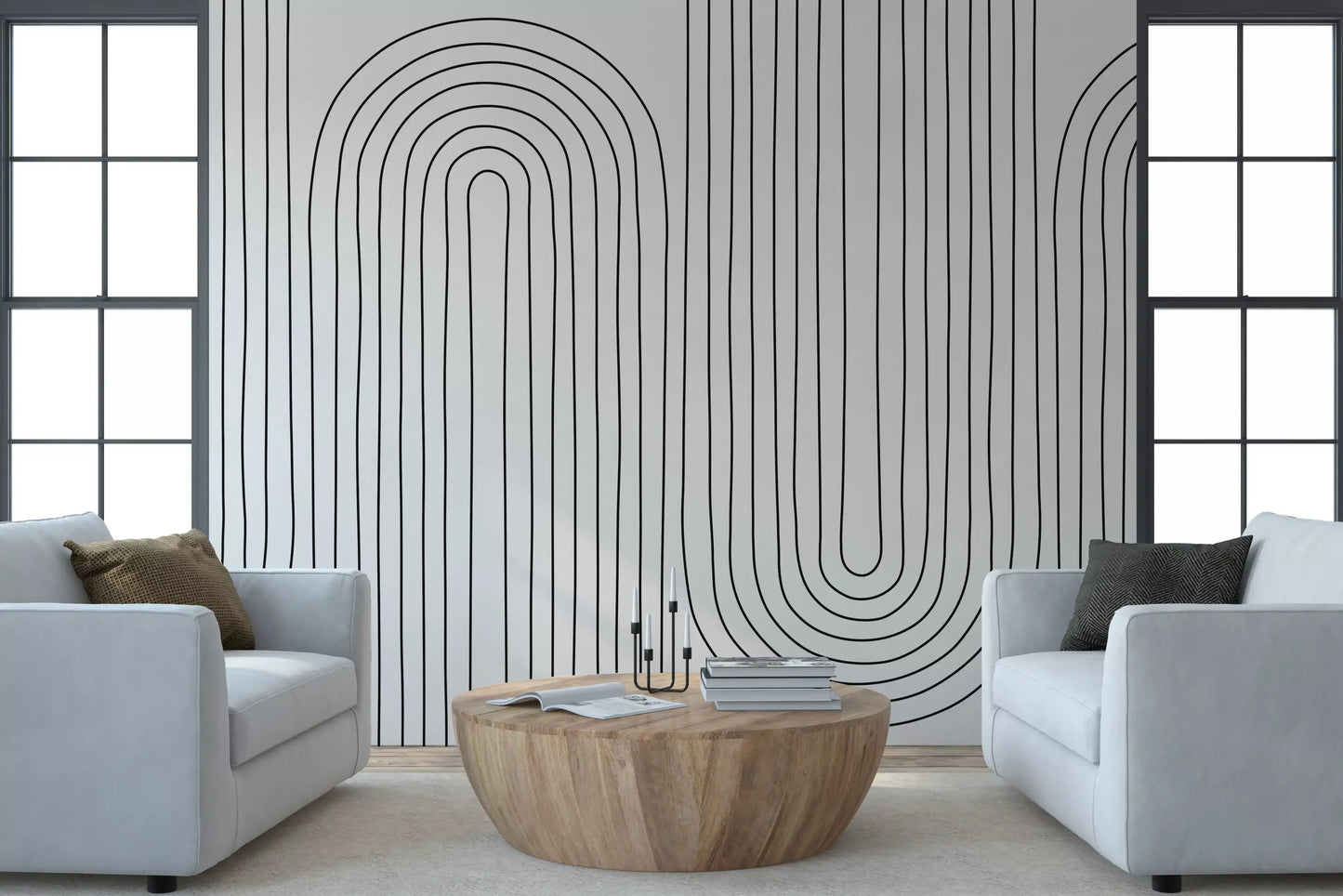 Subtle Arch Rhythm Wall Mural