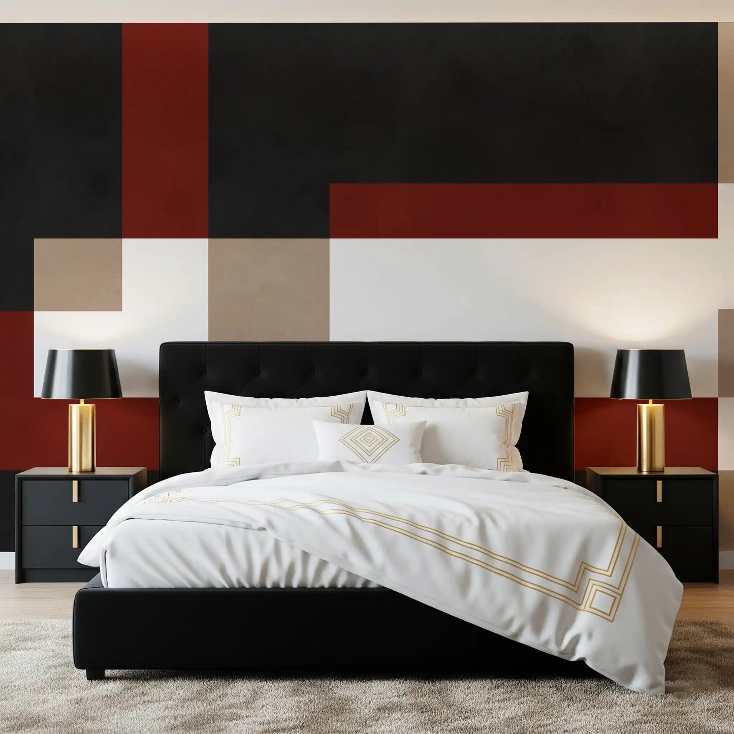 Bold Block Fusion Wall Mural