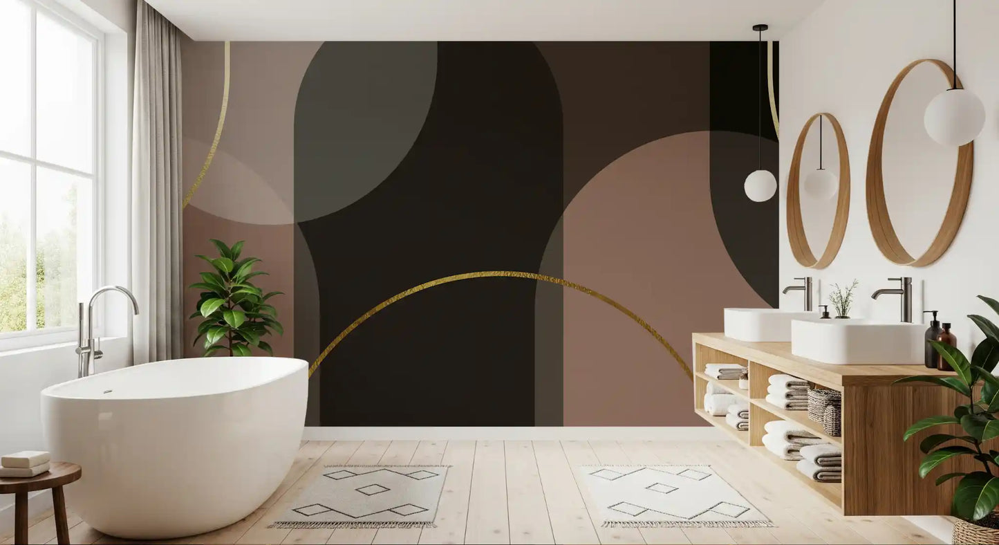 Golden Arches in Muted Hues Wall Mural