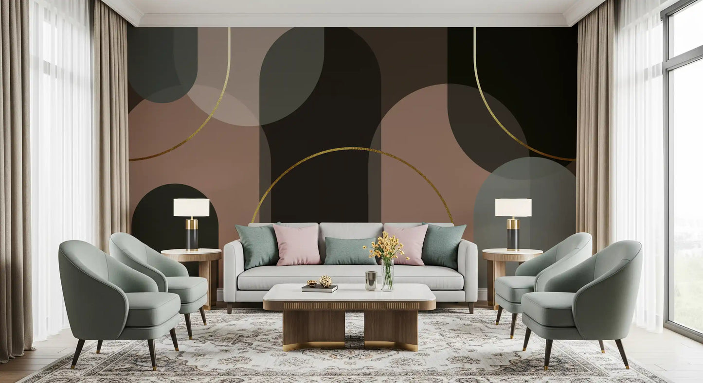 Golden Arches in Muted Hues Wall Mural