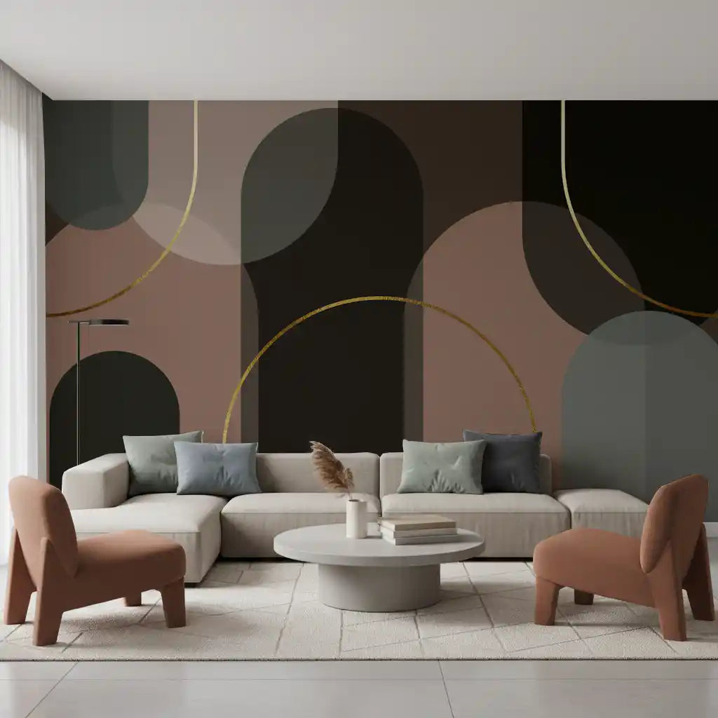 Golden Arches in Muted Hues Wall Mural