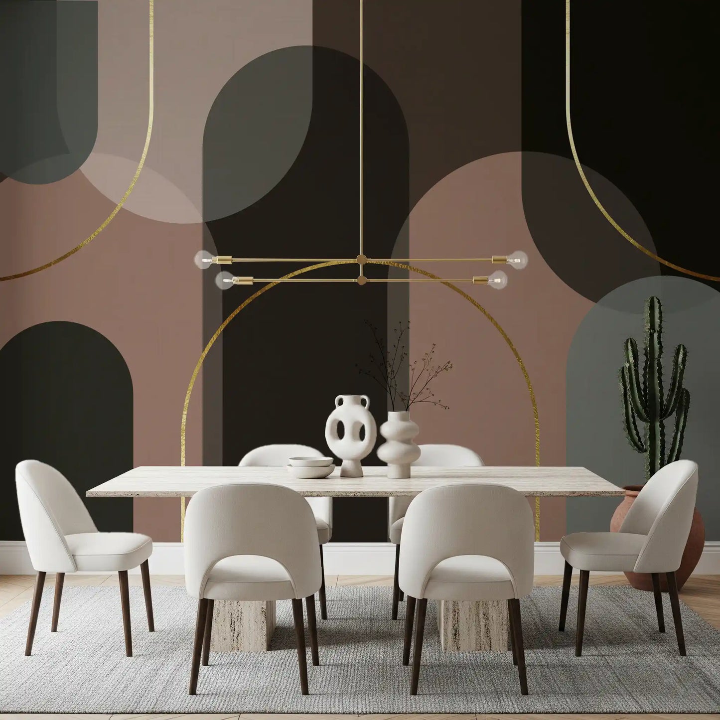 Golden Arches in Muted Hues Wall Mural