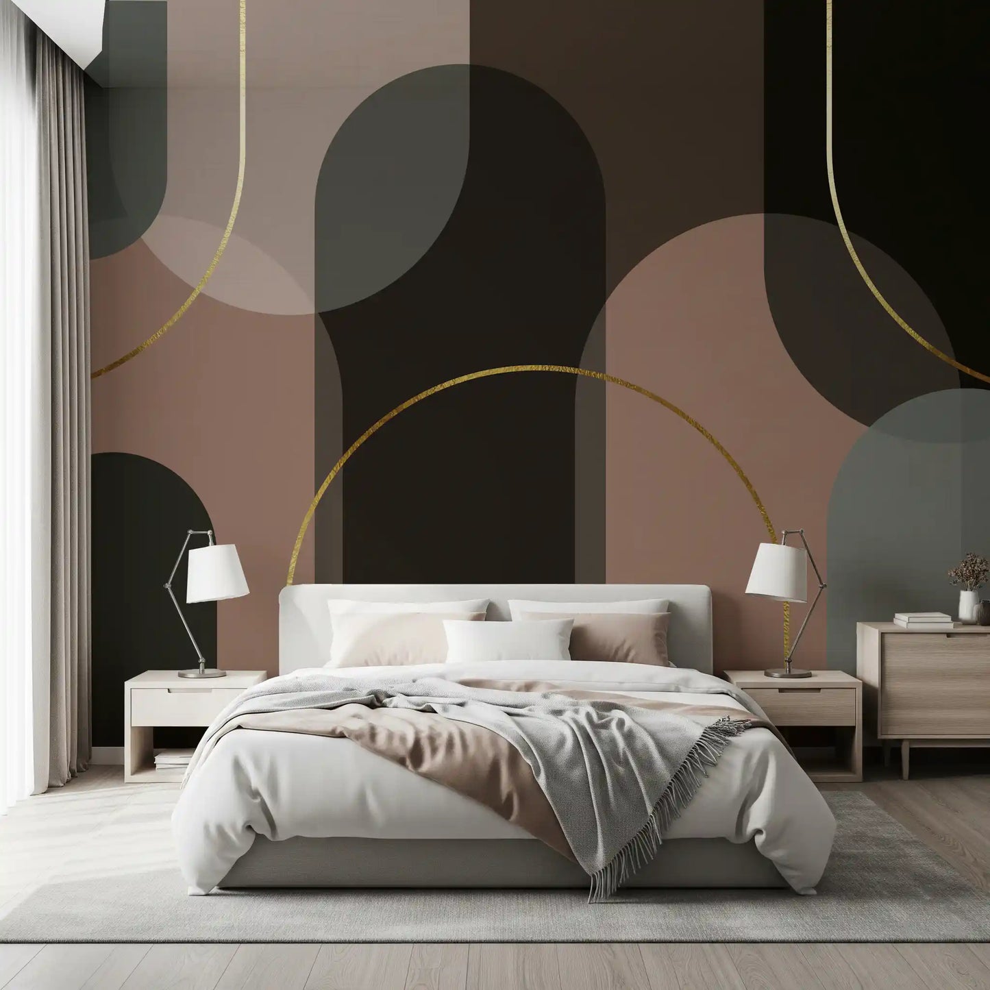 Golden Arches in Muted Hues Wall Mural