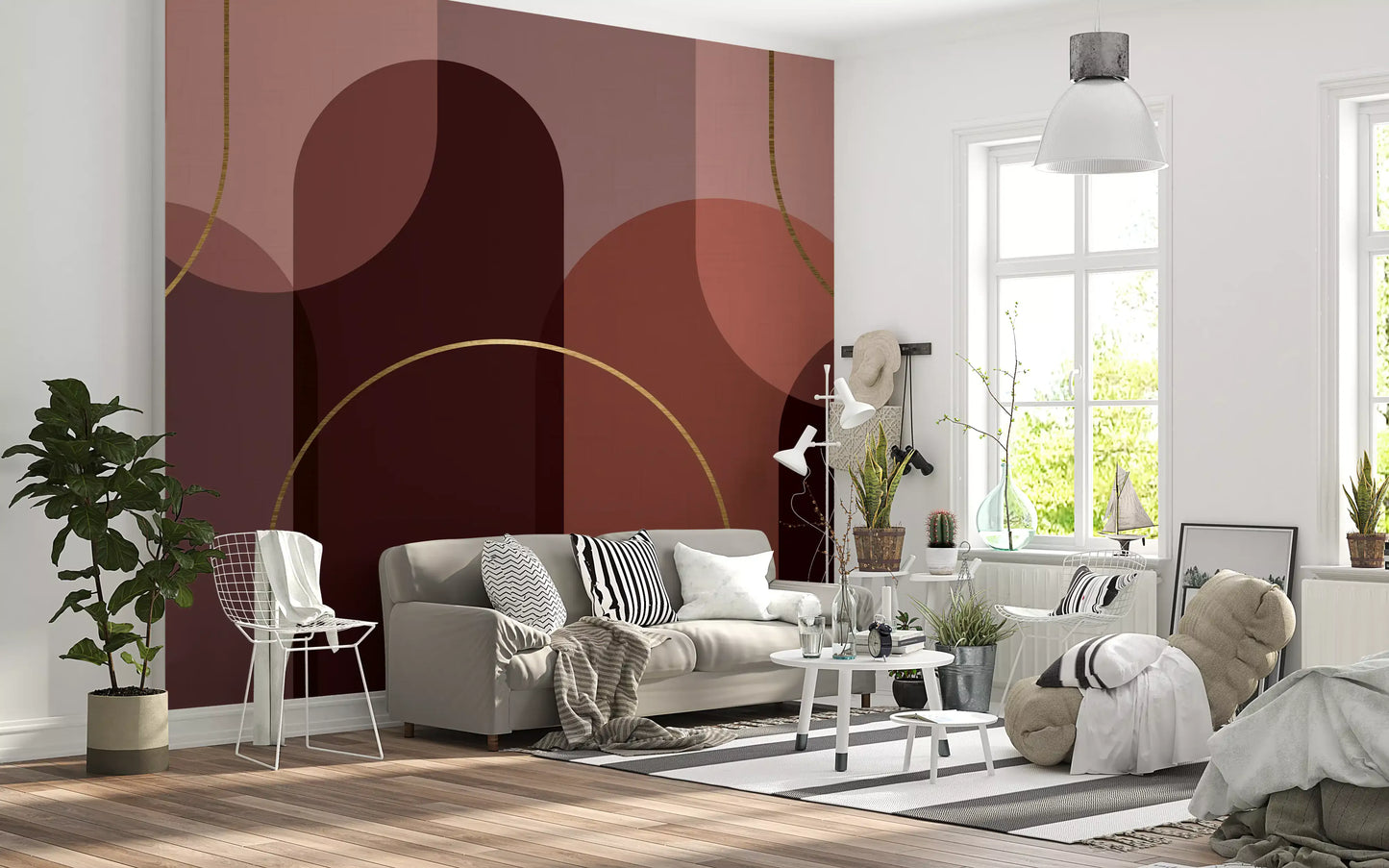 Golden Arc Serenity Wall Mural